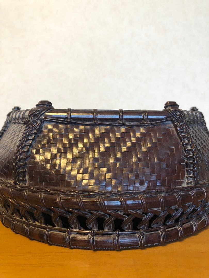 c-13 茶道具 透かし六角炭斗 炭籠 紙箱