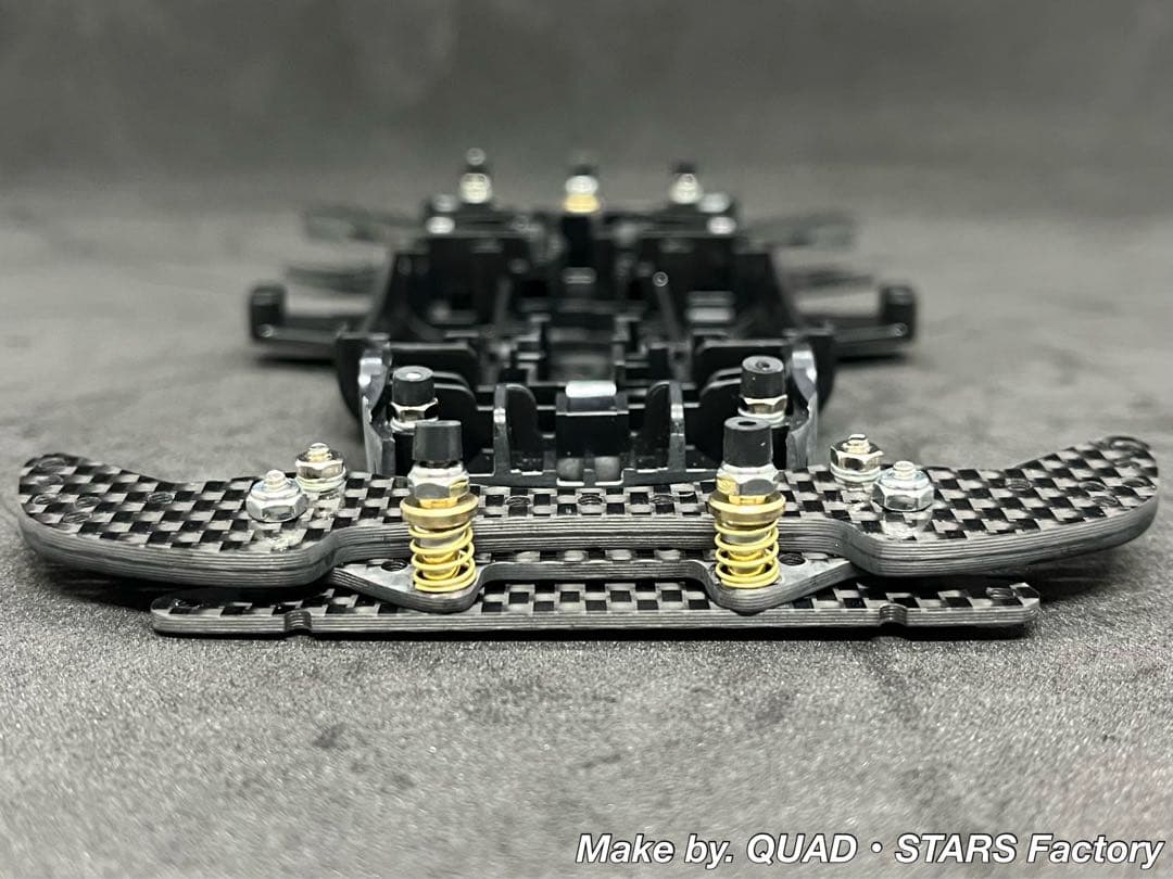 【ミニ四駆・MA用】2軸ATリジットバンパー＋1軸リヤアンカー　フルカーボン