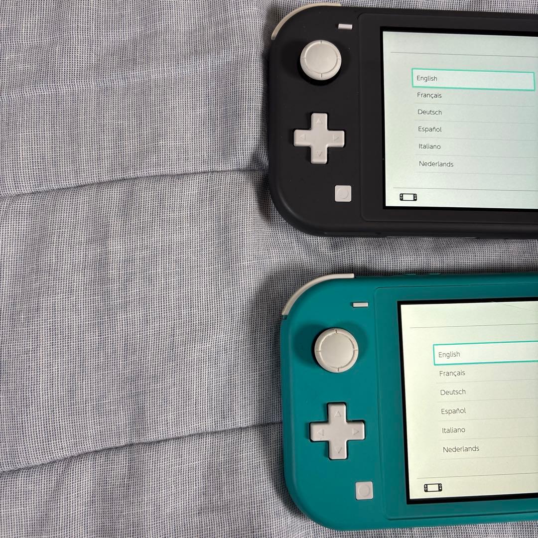 Nintendo Switch Lite ブラック＆ターコイズ 充電コードあり
