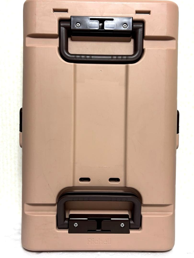 【新品未使用】リッチェル キャンピングキャリー 折りたたみ ダークブラウン L