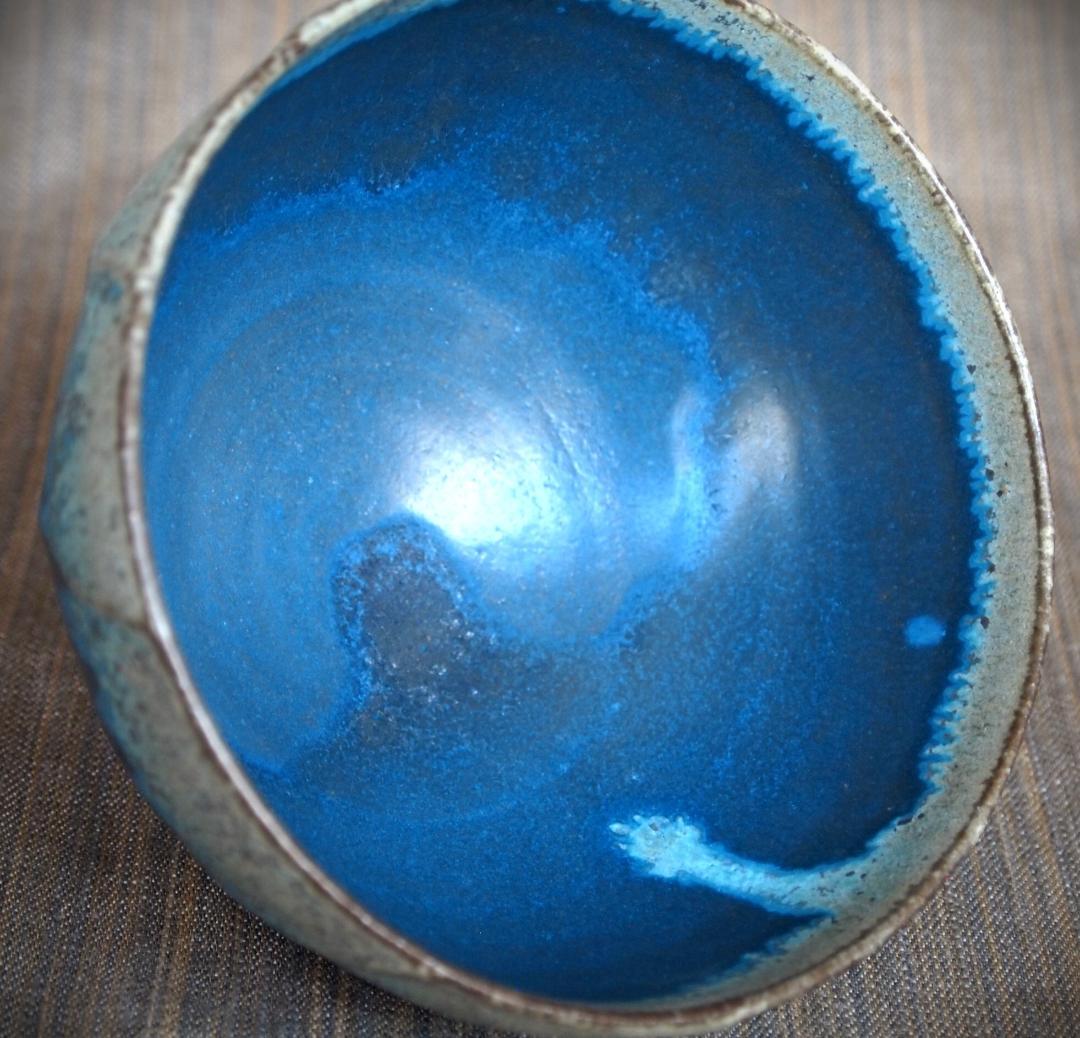 人気作家★金澤尚宜★面取り青茶碗★あよお