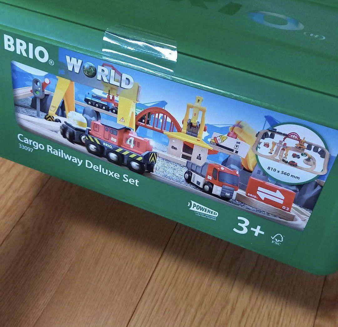 新品★未使用　BRIO ブリオ　カーゴレールデラックスセット　人気　木のオモチャ