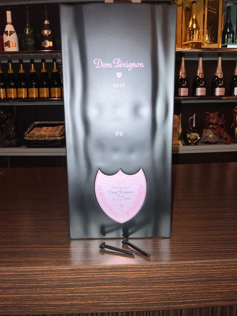 希少 1996 ドンペリ P2 ロゼ 空き瓶1専用ケース1