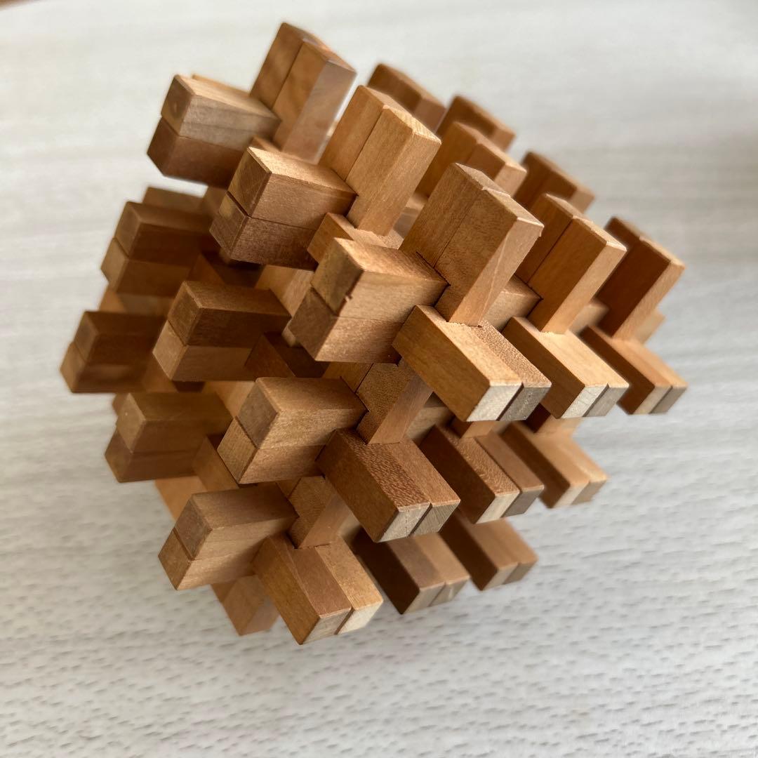 希少 組木細工 山中組木工房 パズル 玩具 オブジェ インテリア