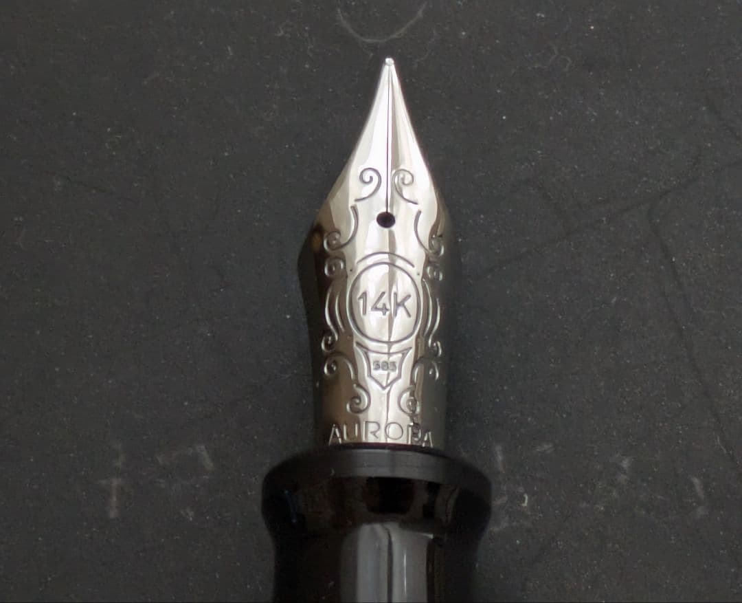 アウロラ オプティマ 万年筆 ブルーCT F 14k AURORA 吸入式
