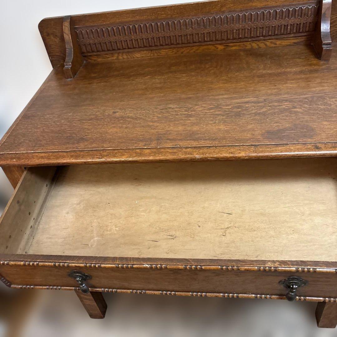 イギリス　ヴィンテージ　オーク材 3段チェスト