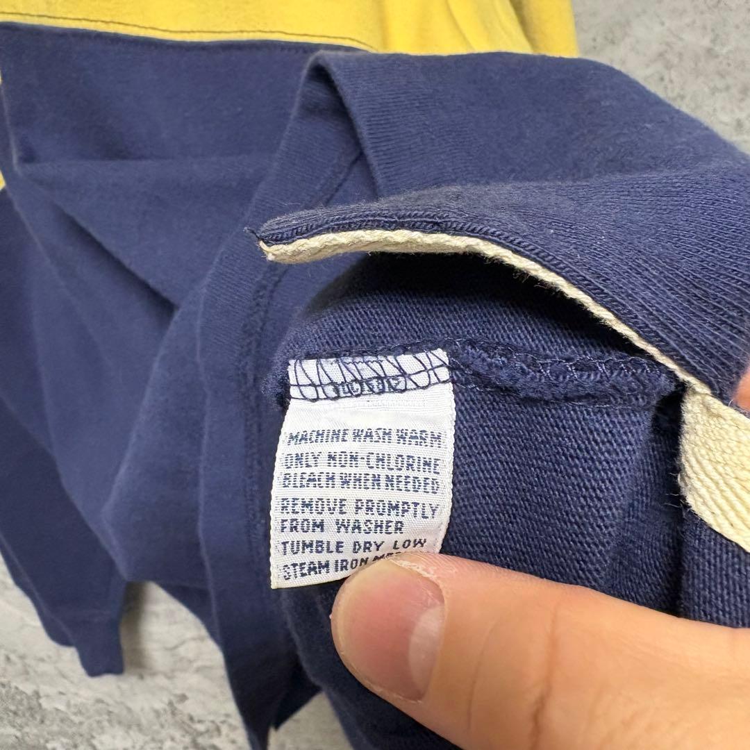 ポロバイラルフローレン　ラガーシャツ　古着　ビンテージ　90s ラグビー　L