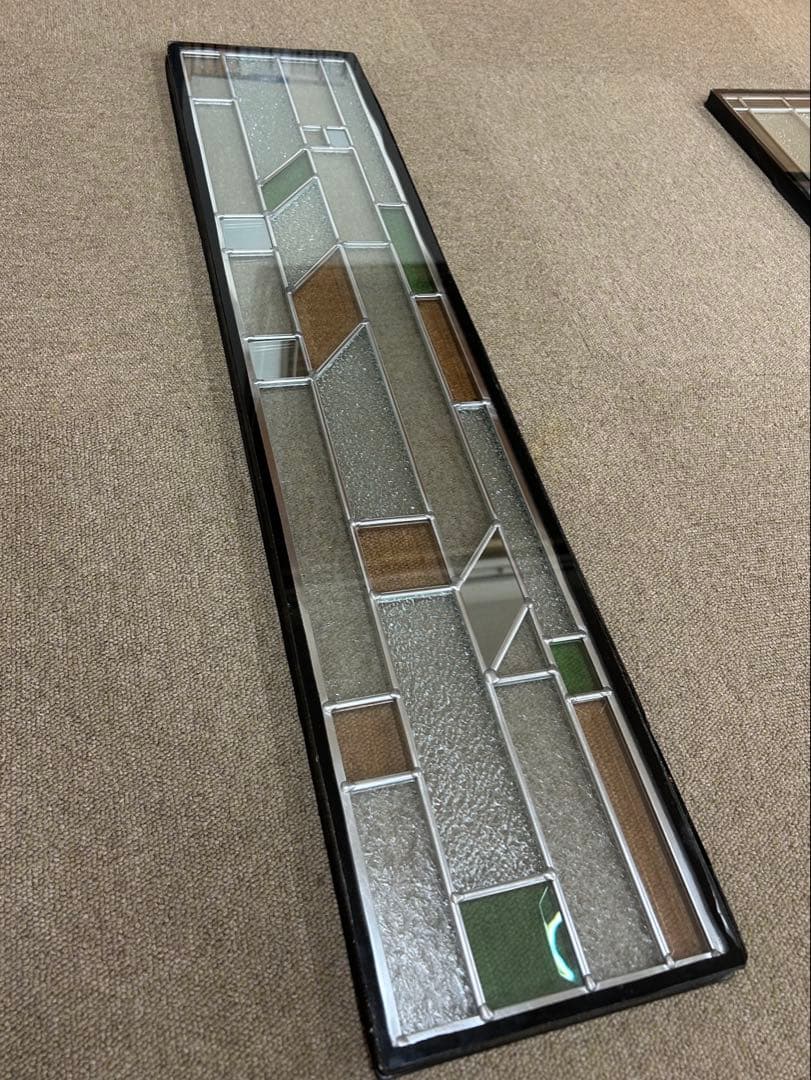 ステンドグラスパネル　幾何学模様