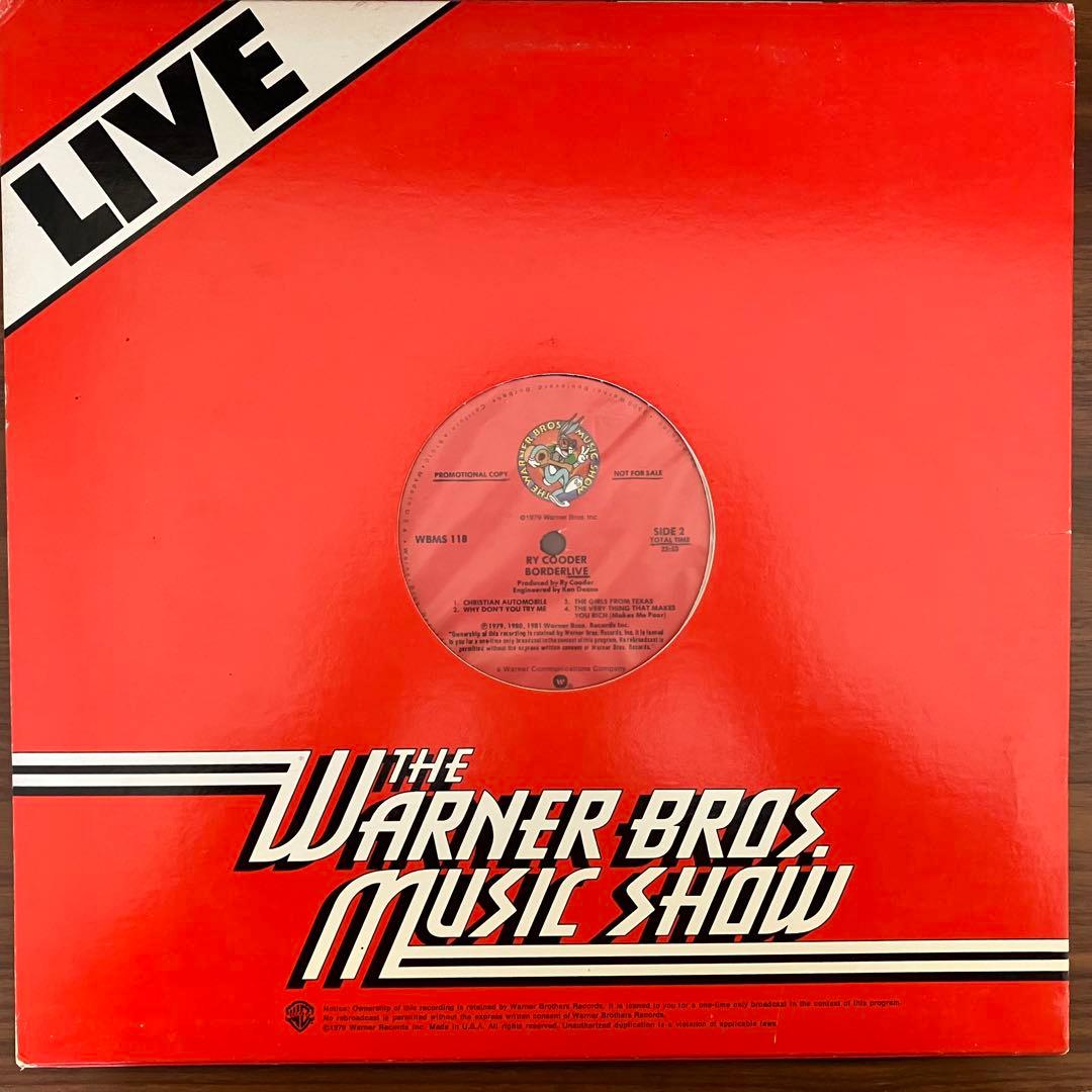 ライ・クーダー 最難関FMライブ音源BORDERLIVE ワーナーオリジナル