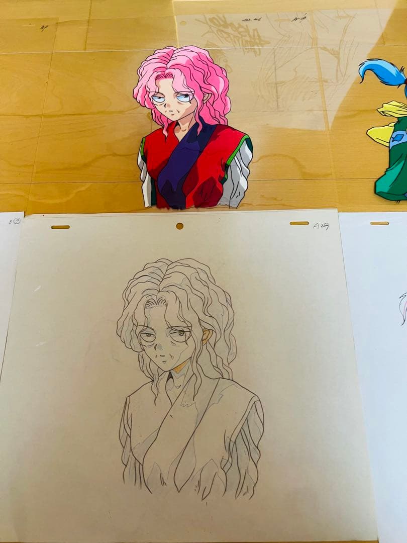 幽☆遊☆白書　蔵馬　妖狐　冨樫義博先生直筆サイン色紙　幻海.ボタンセル画セット