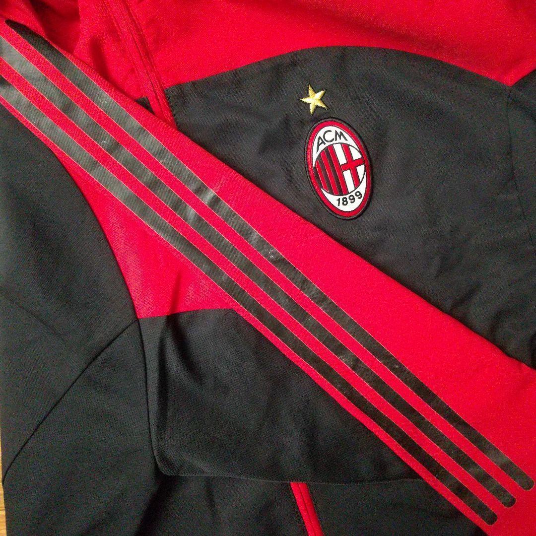 人気☆アディダス ACミラン 刺繍ロゴ エンブレム トラックジャケット XL