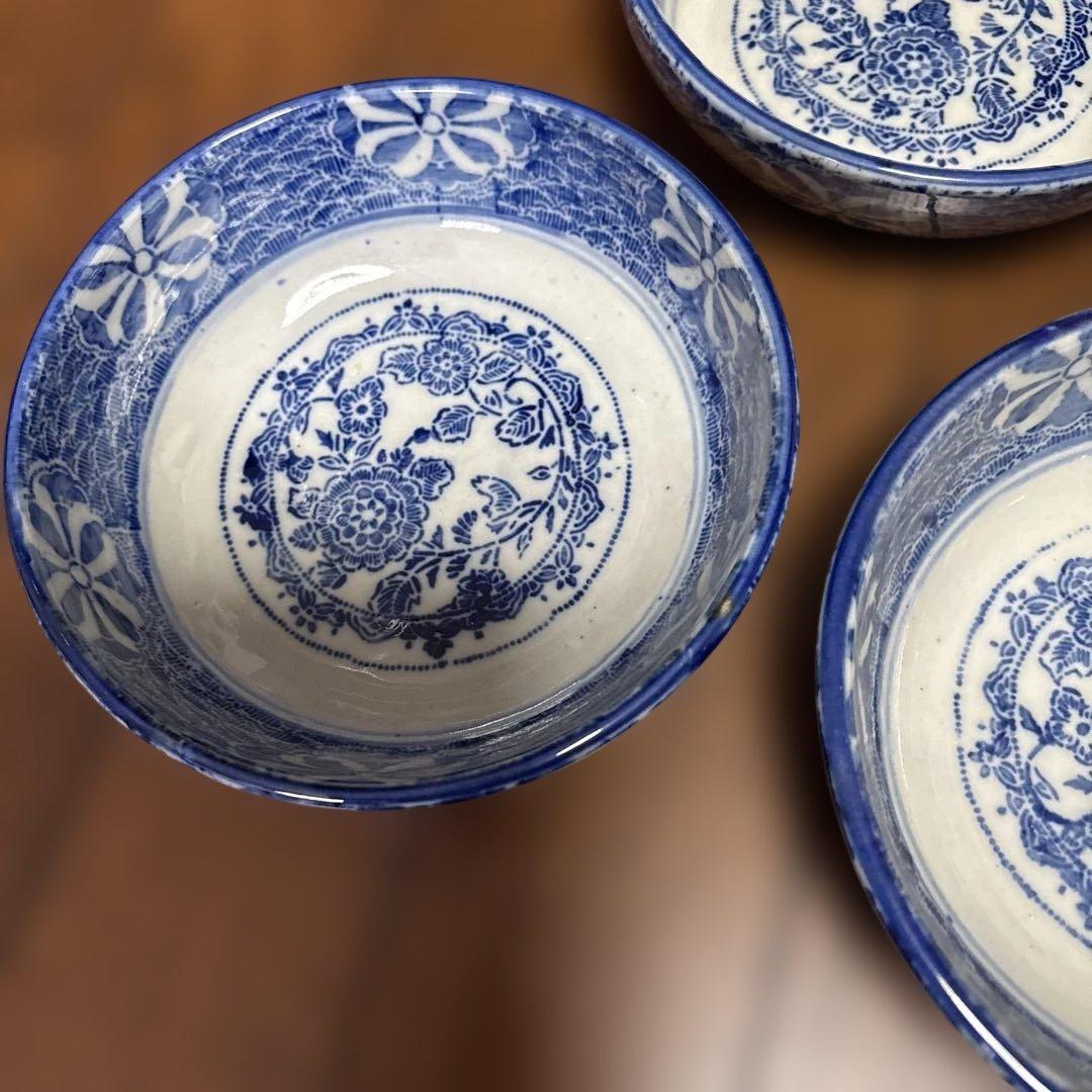 最終処分特価　明治　印判の大きめなます皿（鉢）　骨董のある暮らし