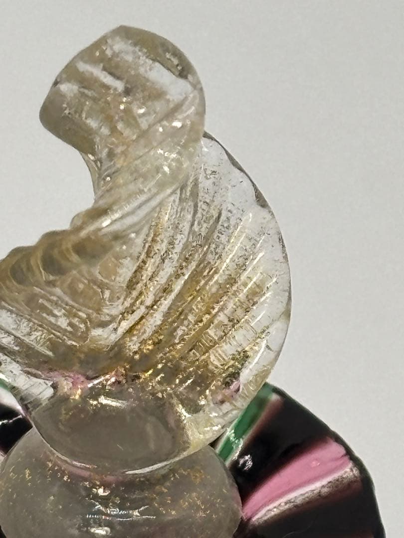 【高級~香水瓶】欧州金彩ガラス作品・パフュームボトル・アンティーク1900年代物