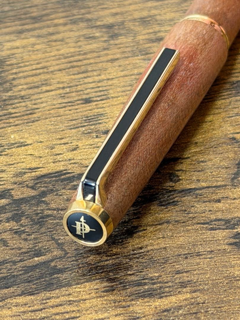 筆記確認&洗浄済　1972年製　初代カスタム　イタヤカエデ 18金　万年筆　細字