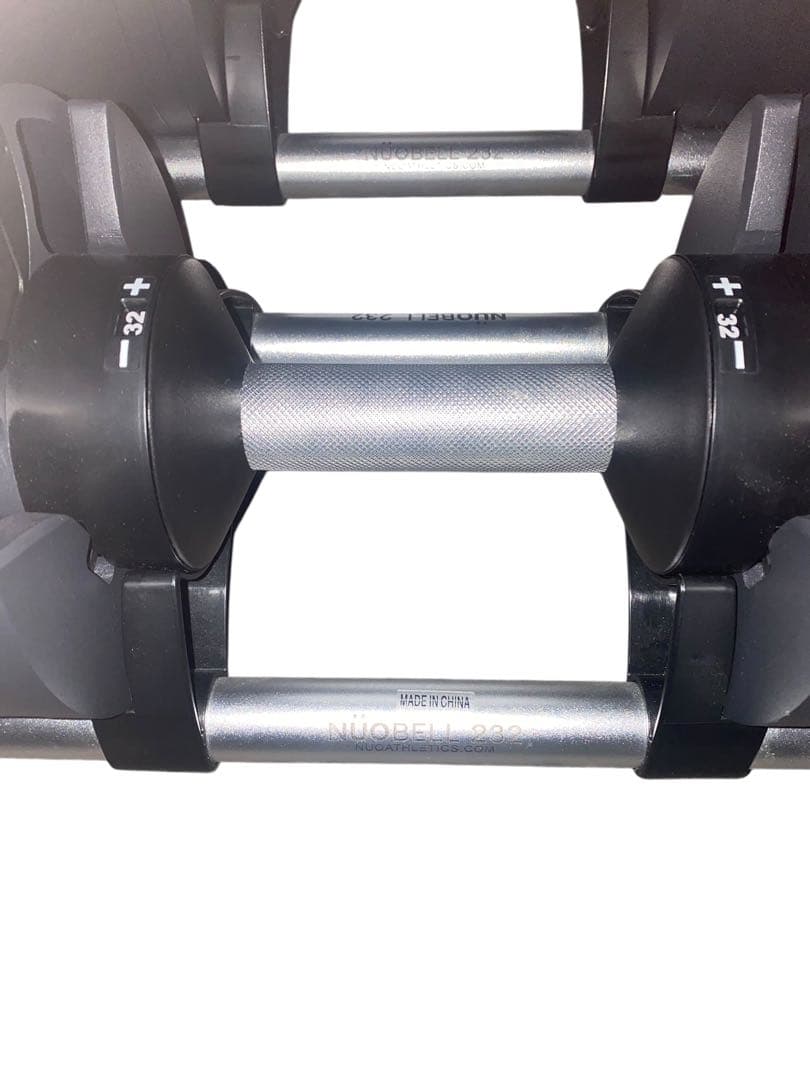 【良品】NUOBELL フレックスベル 32キロ2個、スタンド1/4梱包①