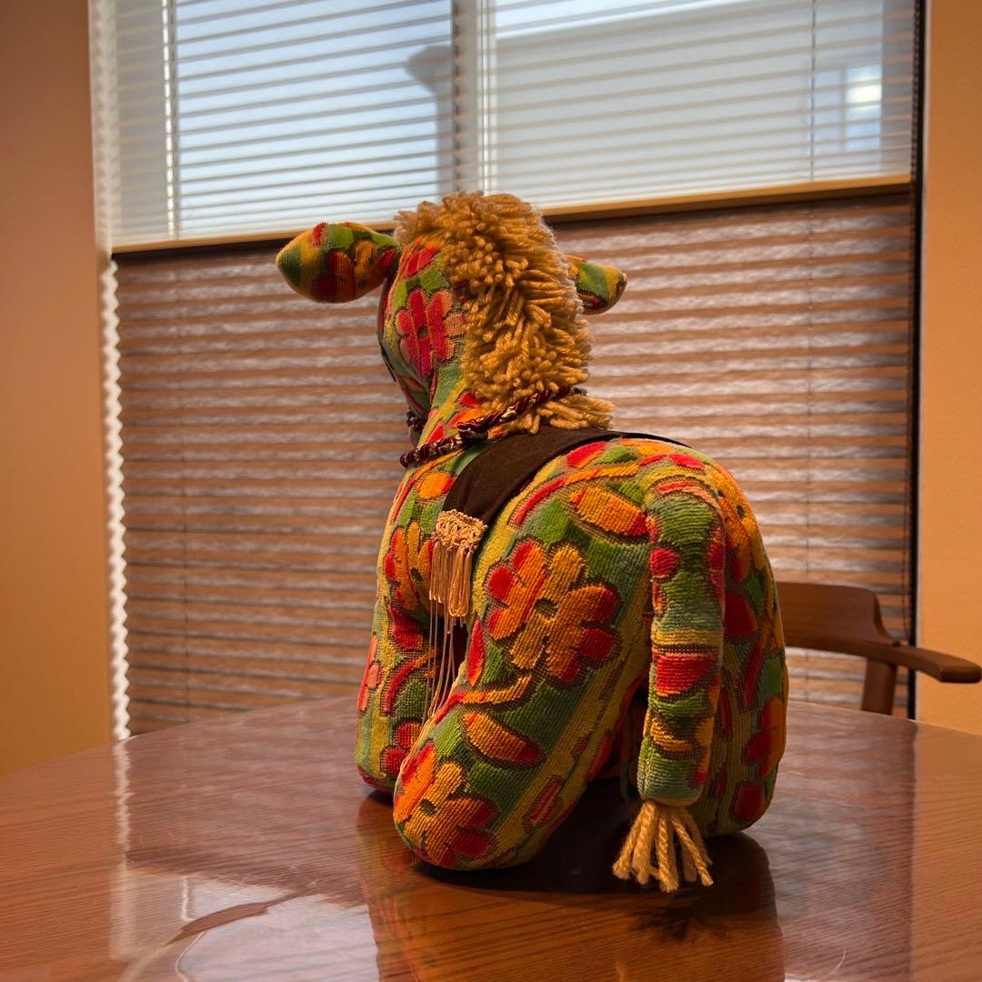 馬型ぬいぐるみ 花柄