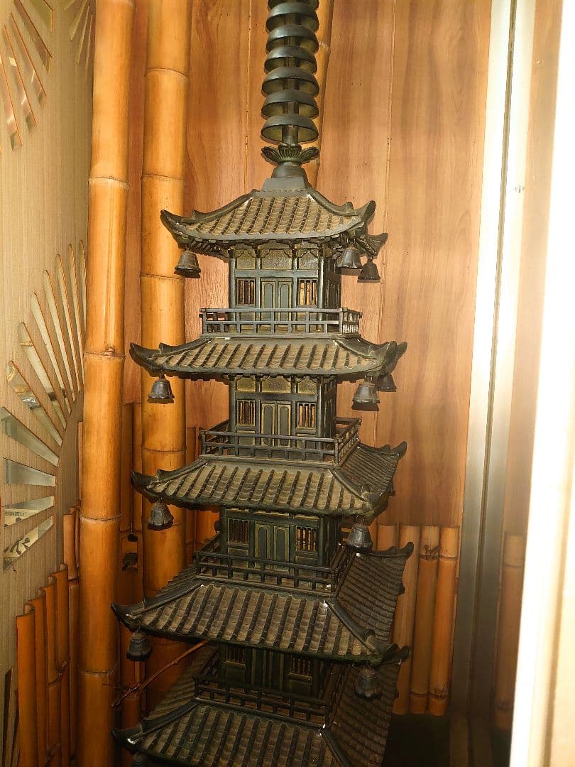 五重塔　骨董品　置物　青銅製
