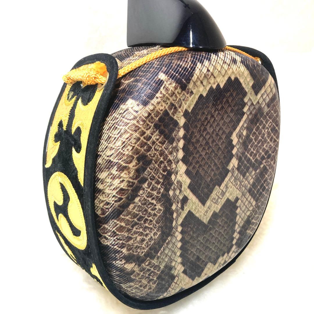 沖縄 三線 特上 人工皮革 蛇柄 ソフトケース 三味線