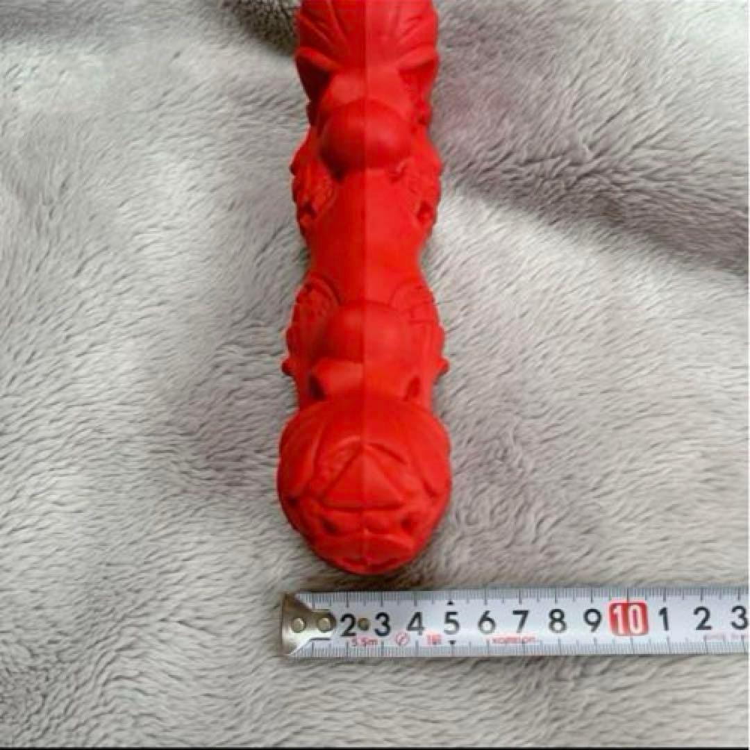 犬 おもちゃ 頑丈 ガイコツ 赤 ストレス発散 大型犬 中型犬 ペット