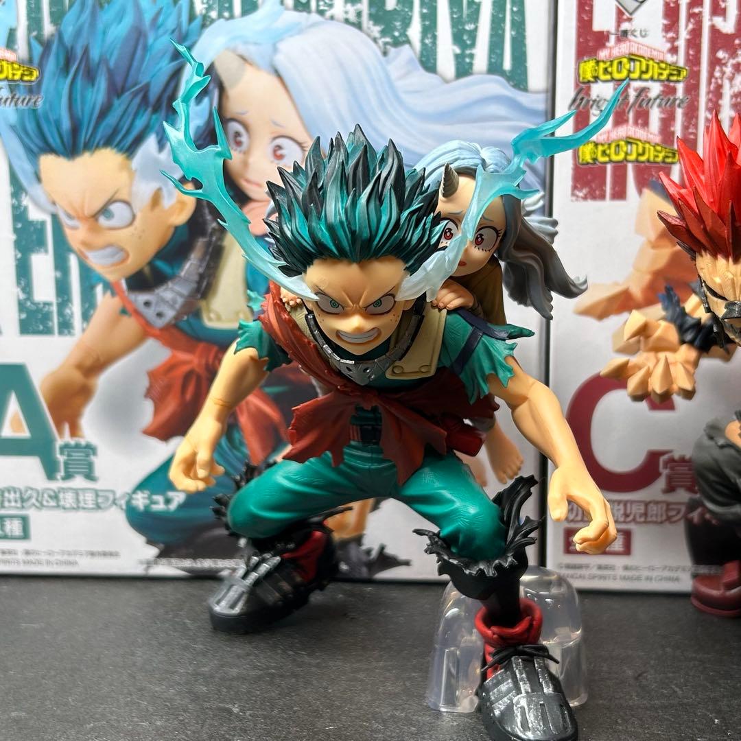 ヒロアカ　フィギュア　一番くじ　緑谷出久&壊理 切島鋭児郎　一番くじ