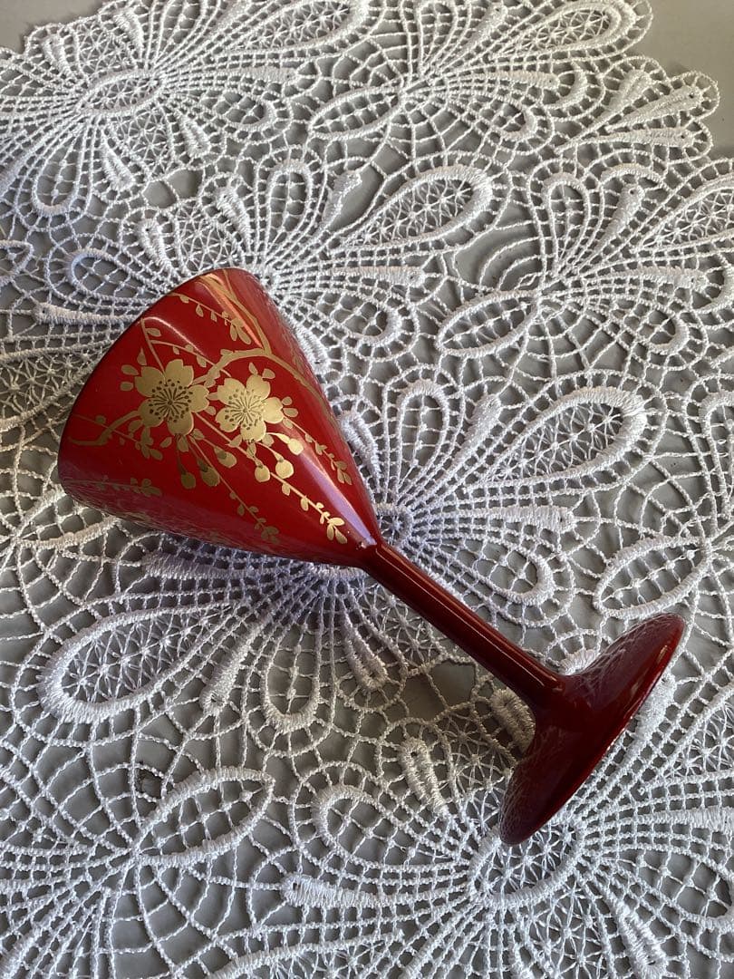 蒔絵　大阪尚美堂造り　酒盃　六客