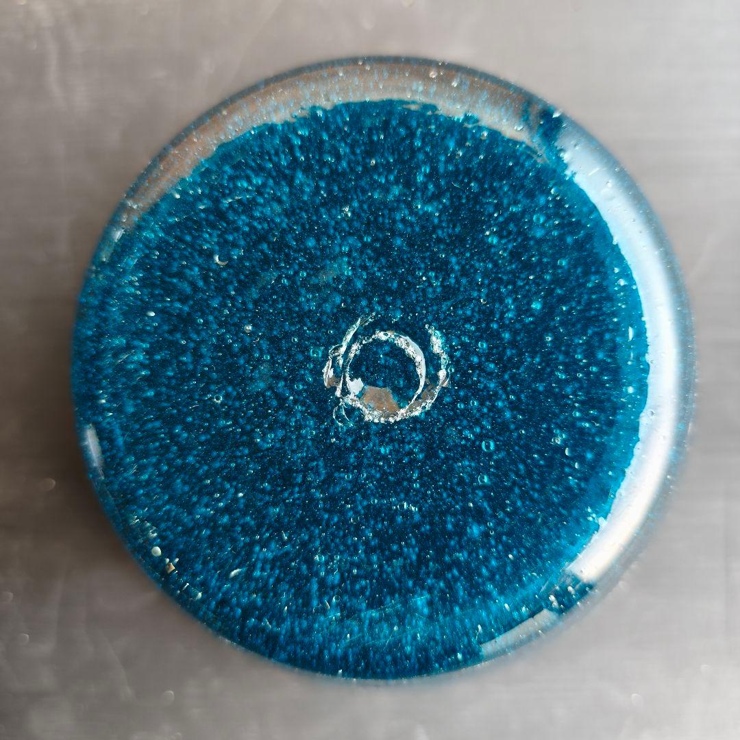 ガラスボウル 倉敷ガラス 小谷眞三 中鉢 吹きガラス ゆらゆら 気泡 ビンテージ