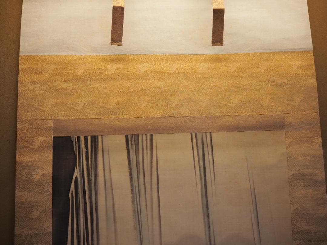 中島来章自筆『瀧之図』掛軸　西山完瑛極め