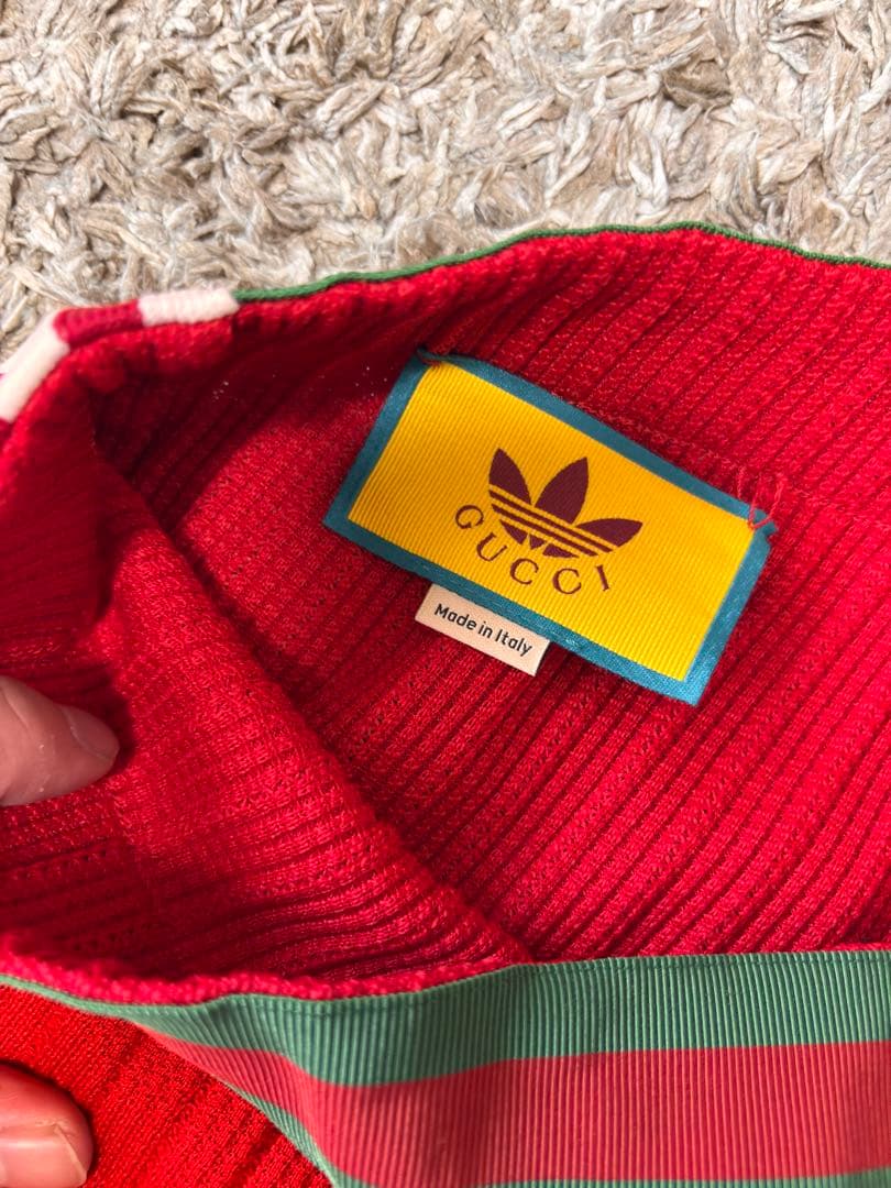 GUCCI ストライプ レッドジャージパンツM