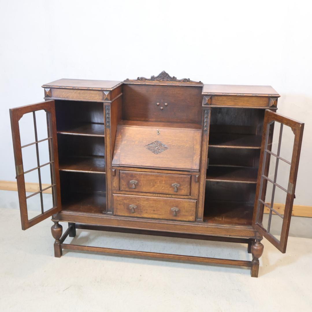 ロイズアンティークス オーク クラシック ライティングビューロー Lloyd's