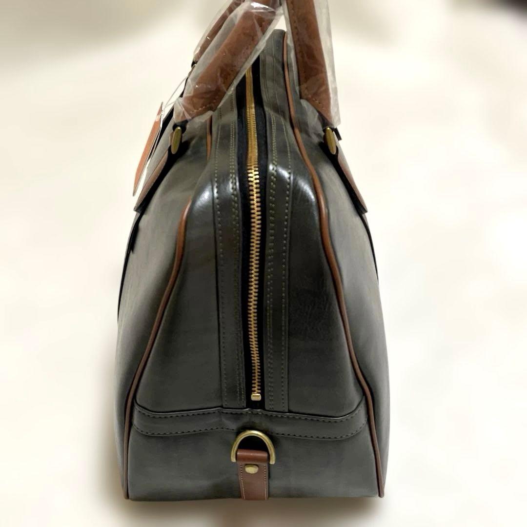 【新品タグ付】EVERWINエバウィンボストンバッグカーキ日本製