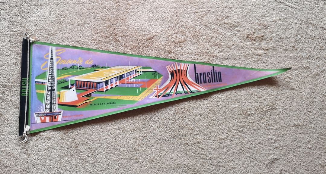 【ブラジル　1970　アンティーク】記念ペナント　21枚　まとめ売り