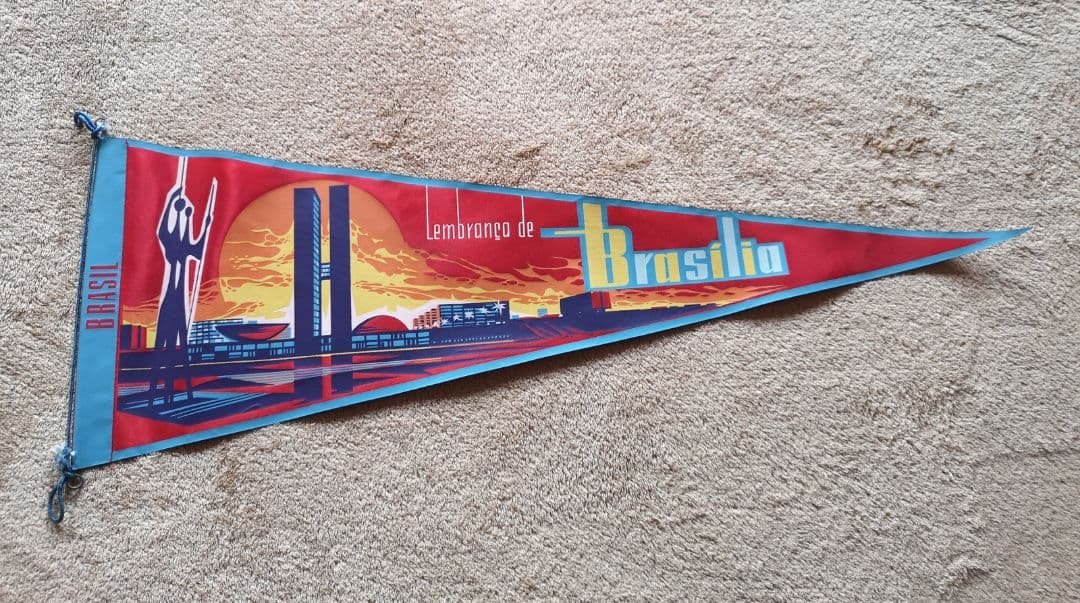【ブラジル　1970　アンティーク】記念ペナント　21枚　まとめ売り