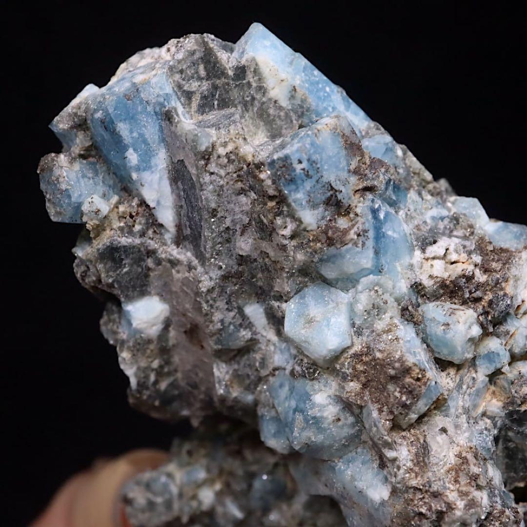 自主採掘！アクアマリン カリフォルニア127.4g AQ334 鉱物原石　天然石