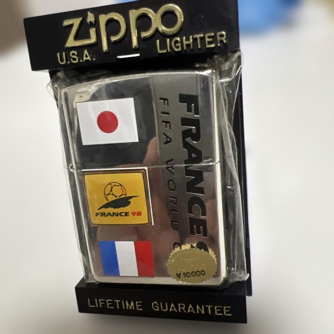 【超希少/限定品】1998年 フランスW杯 ZIPPO 日本代表（No.4524