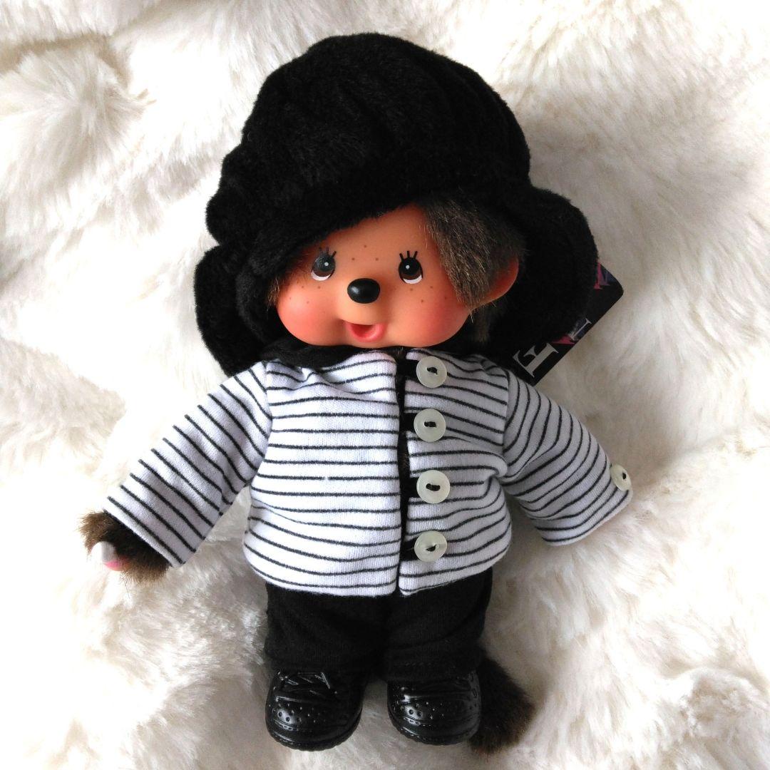 ファッション　モンチッチ　セーラー服　ボーダーシャツ　ぬいぐるみ　セキグチ