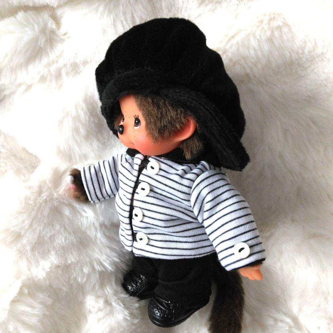 ファッション　モンチッチ　セーラー服　ボーダーシャツ　ぬいぐるみ　セキグチ