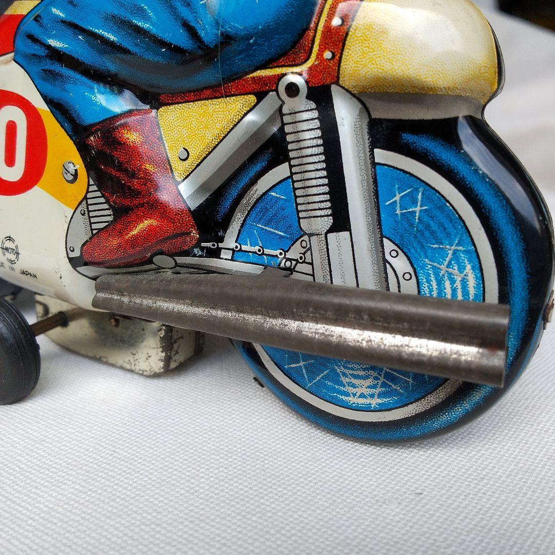 オートバイ ブリキ レーサー No.10 バイク レトロ ビンテージ 古い 玩具