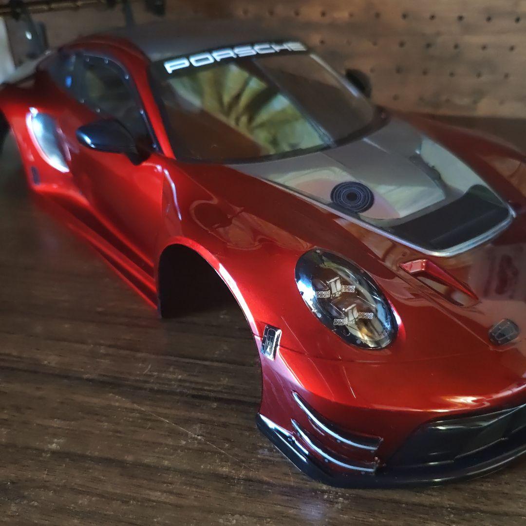 タミヤ　ポルシェ911 GT3 R ボディ　キャンディ塗装