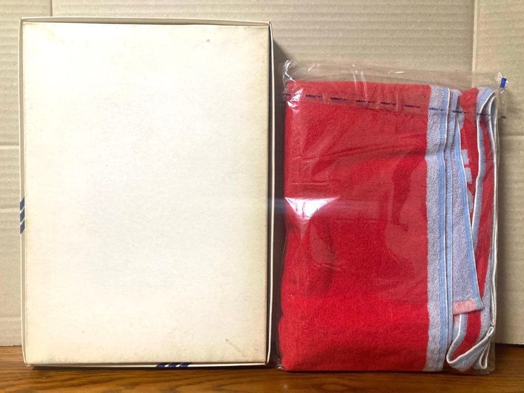 80年代 ビンテージ 日本製 デサント アディダス 大型タオル レトロ 当時物