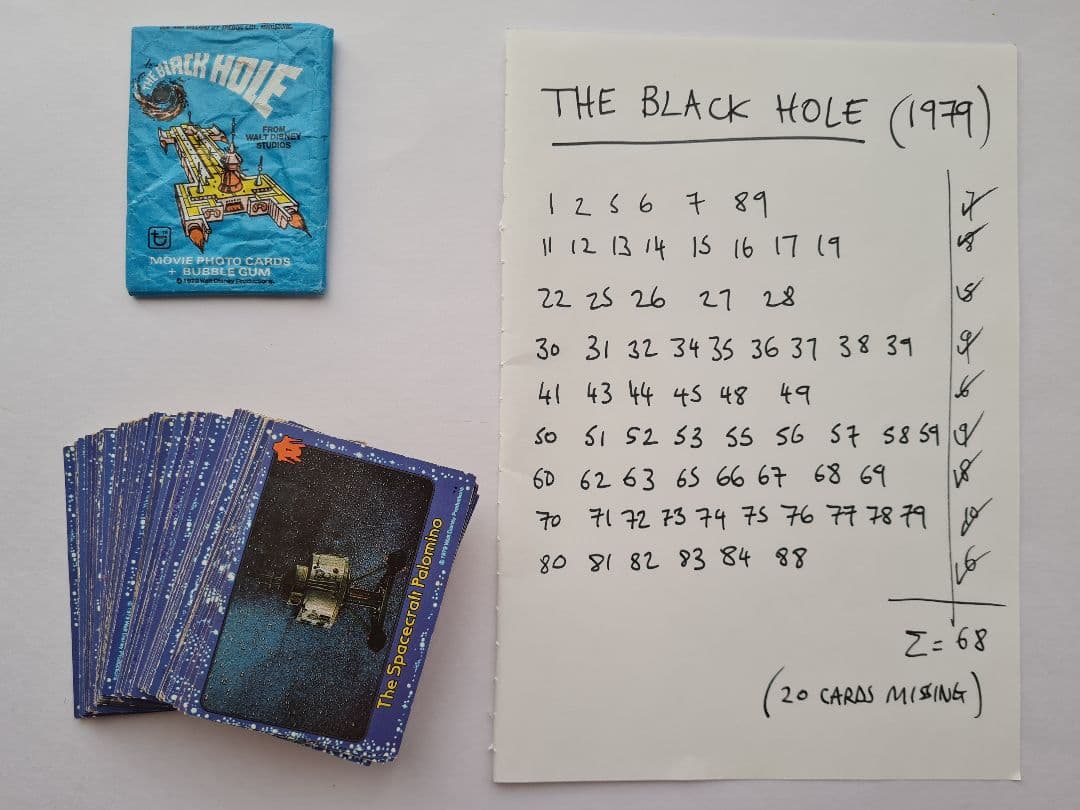その他 Disney \"The Black Hole\" novel and cards