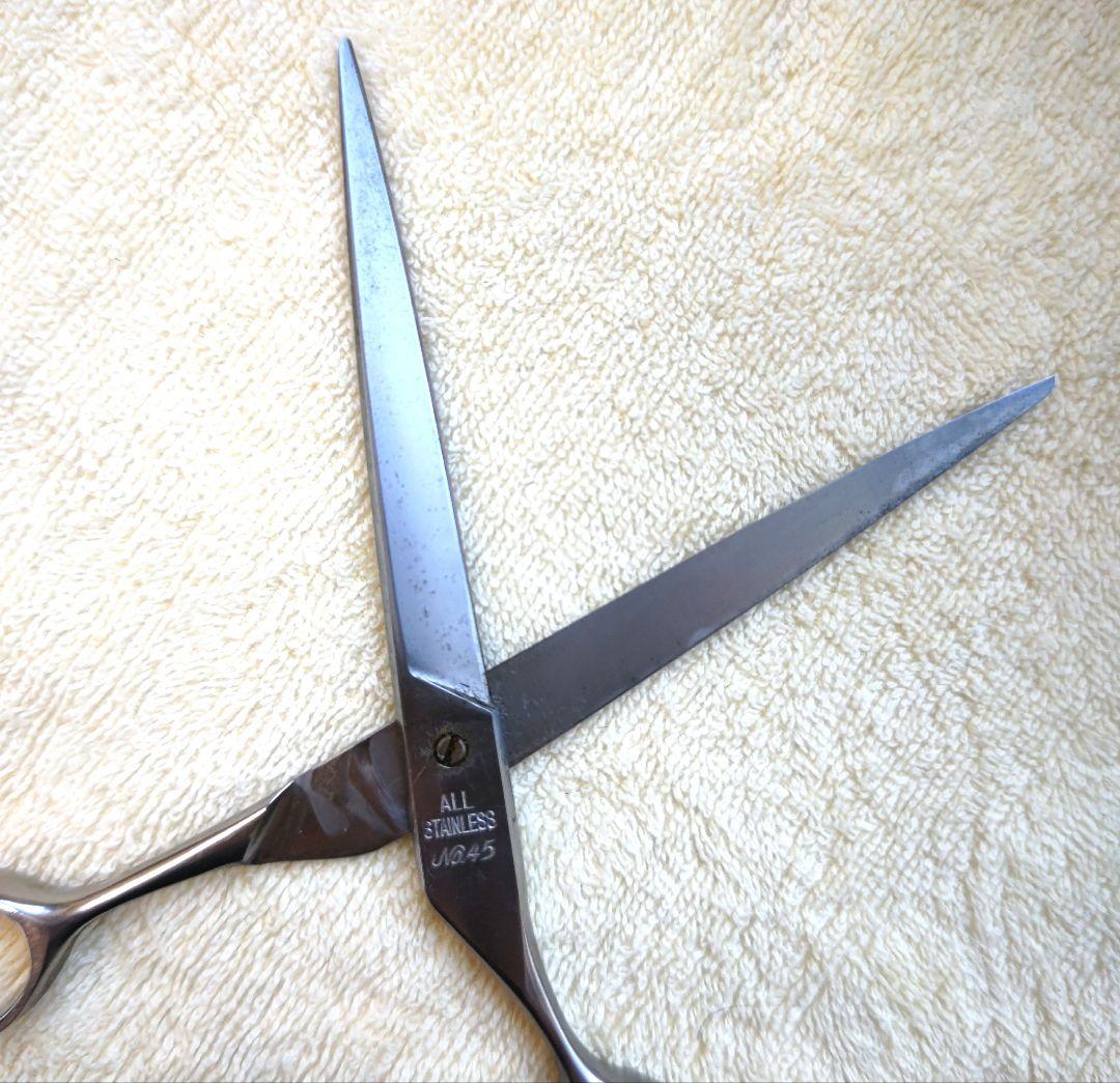大洋No45　オールステンレス　トリミング ハサミ　18.8センチ