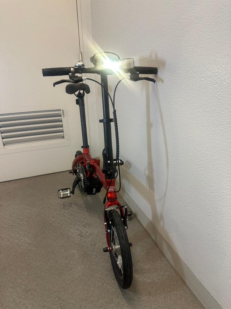 『配送可』ＴＲＡＮＳＭＯＢＩＬＬＹトランスモバイリー最少最軽量電動アシスト自転車