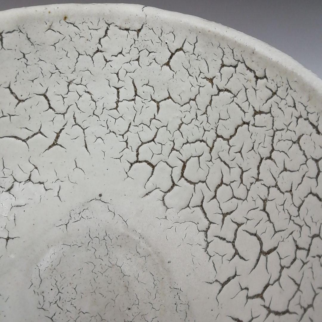 Ｔ９８２　茶碗　『梅花皮』『東原窯　羽柴良一』　共箱　抹茶碗　茶道具