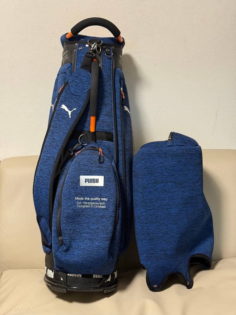 【送料込み】廃盤希少　完売品　プーマ レベルキャディバッグ 軽量型