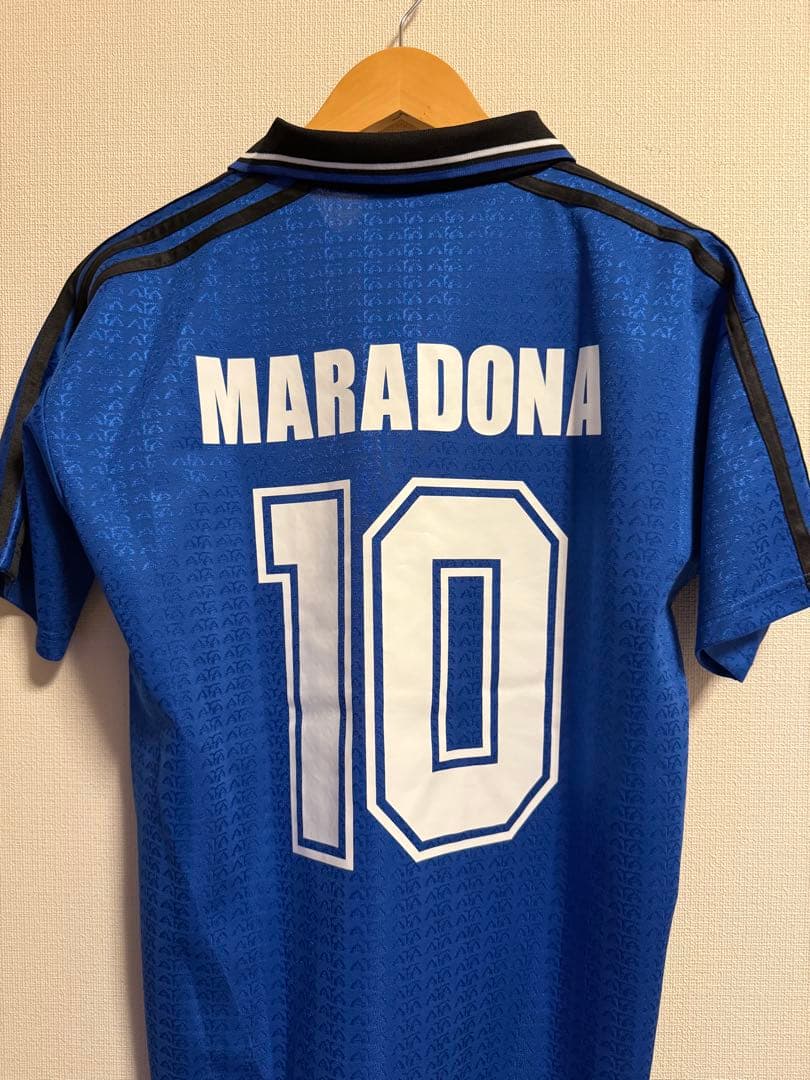 アルゼンチン代表 マラドーナadidas 青 ポロシャツ M