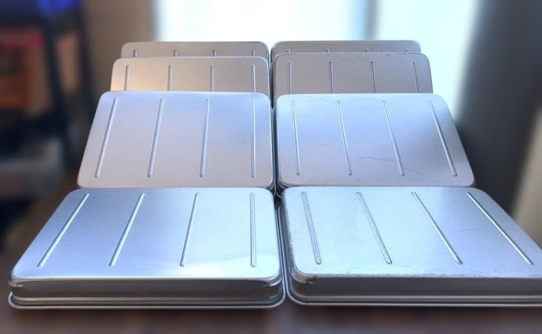 中尾アルミ アルミ製キングボックス 大60 N43-6 蓋付き 8点セット