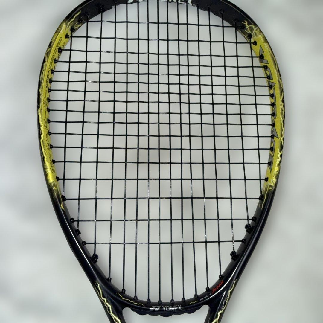 美品 ソフトテニスラケット ボルトレイジ70s YONEX ブラック/イエロー