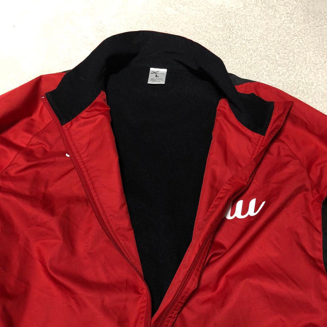 美品　京都サンガ CW-X ピステ・ウィンドブレーカー L 赤/黒