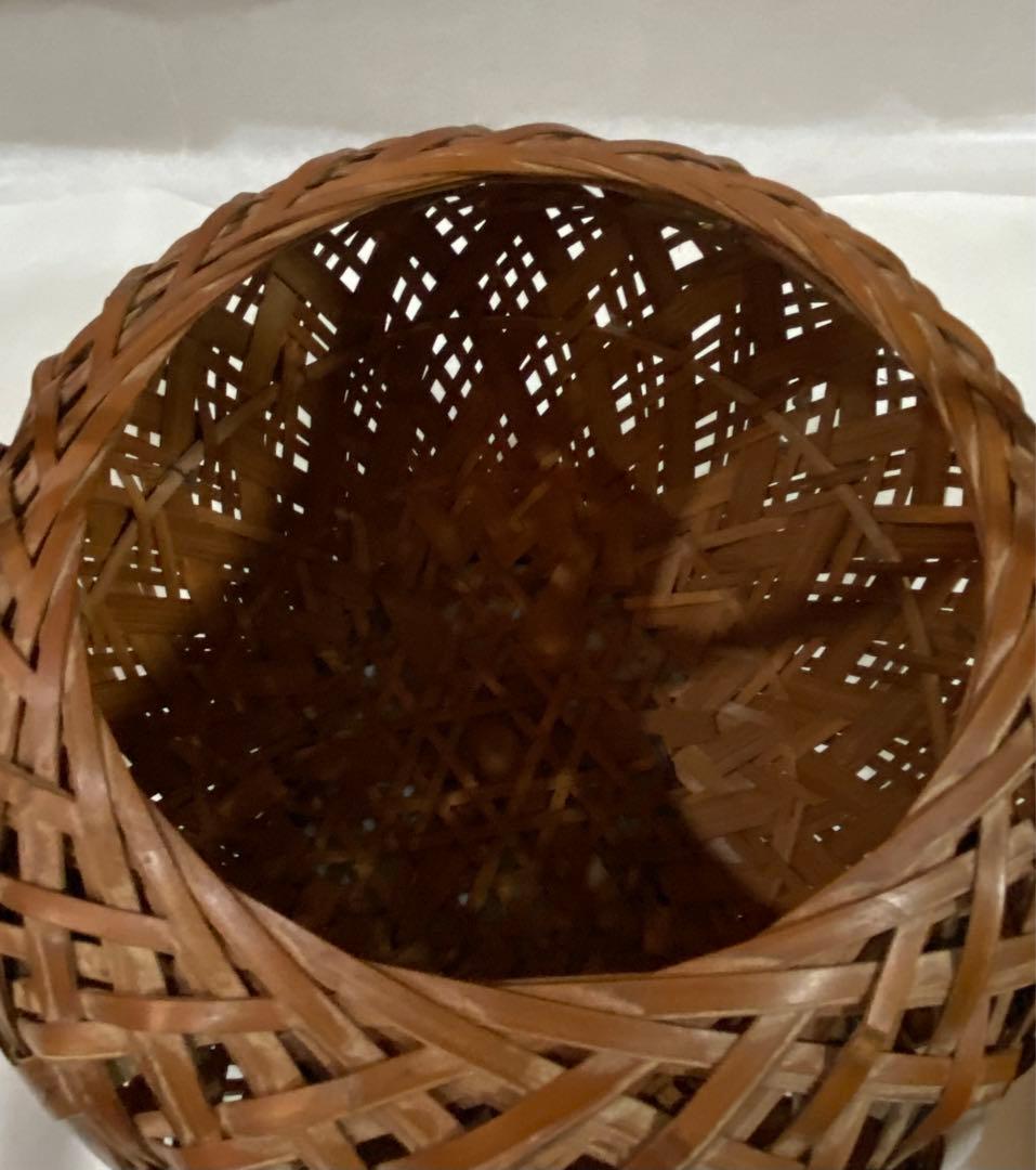 茶道具　花籠　骨董　フラワーベース