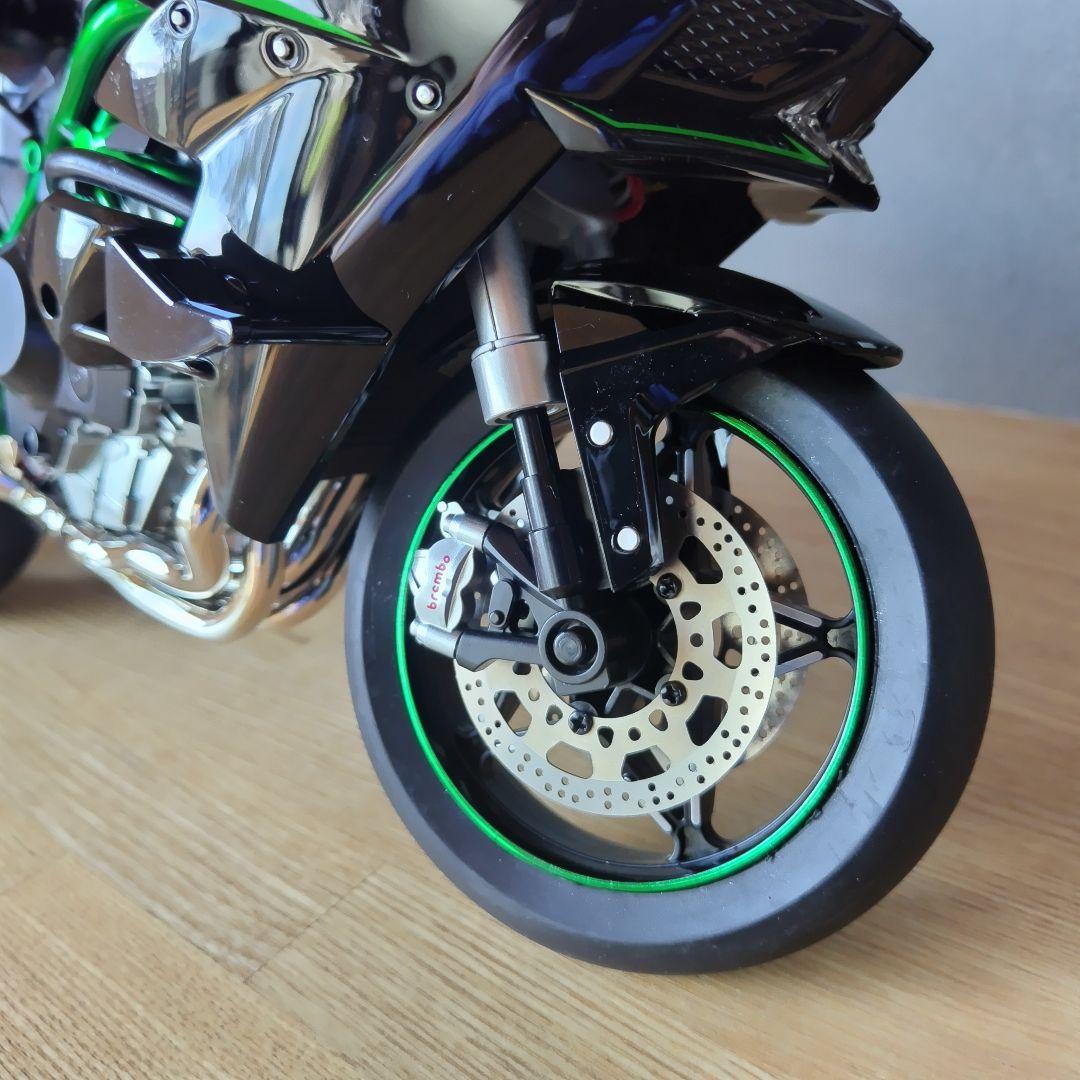 Kawasaki Ninja H2R 1/6 合金バイクモデル 可動フィギュア付